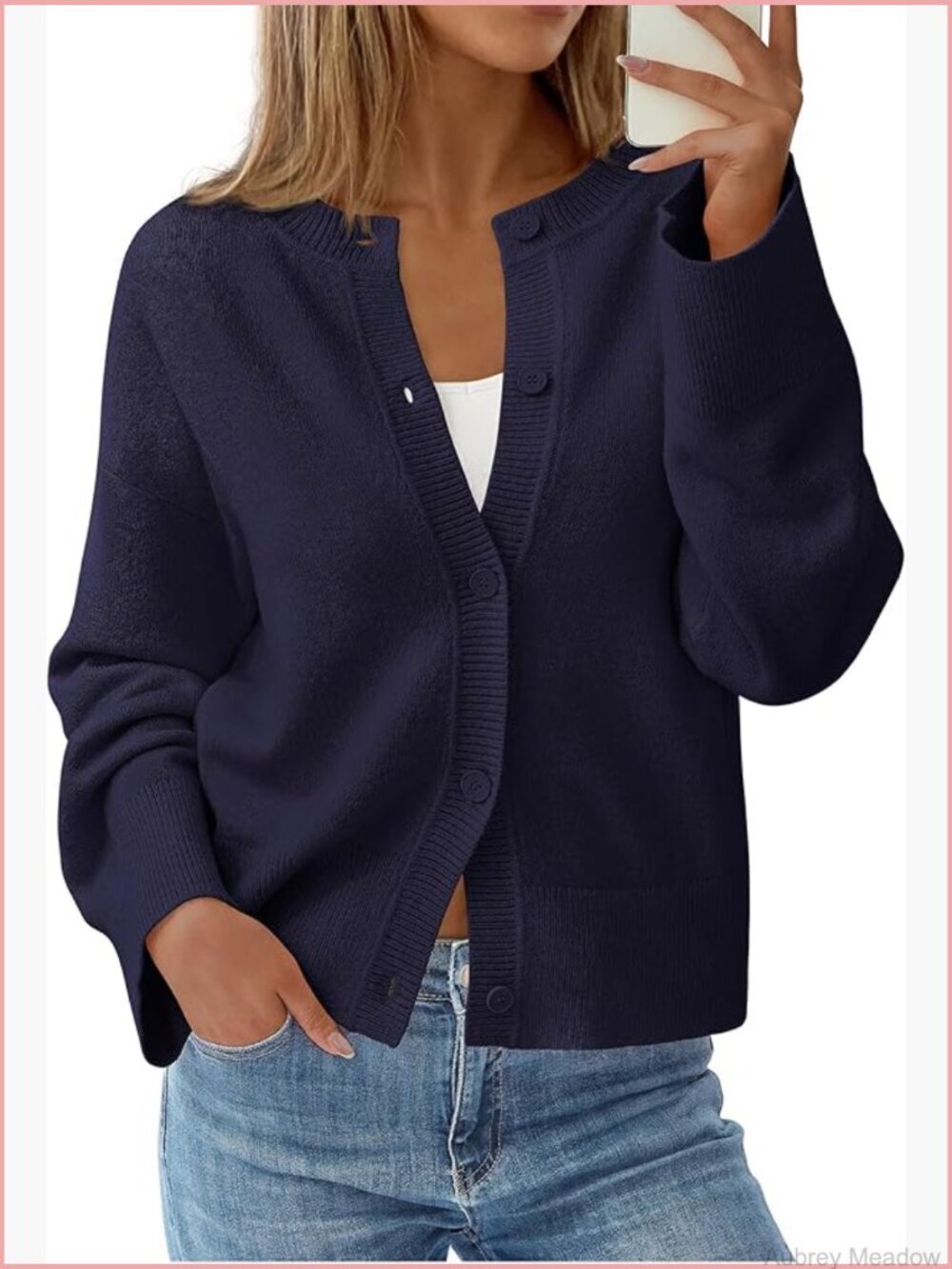 Oversized Chunky Cardigan Sweater Button Front Long Sleeve Fall Winter